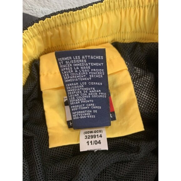 Tommy Hilfiger Swim Trunks Mens Large Blue Hilfiger 85 Mesh Lined Y2K Shorts - Picture 4 of 11